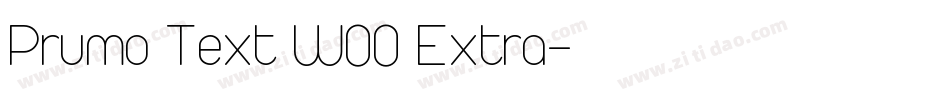 Prumo Text W00 Extra字体转换
